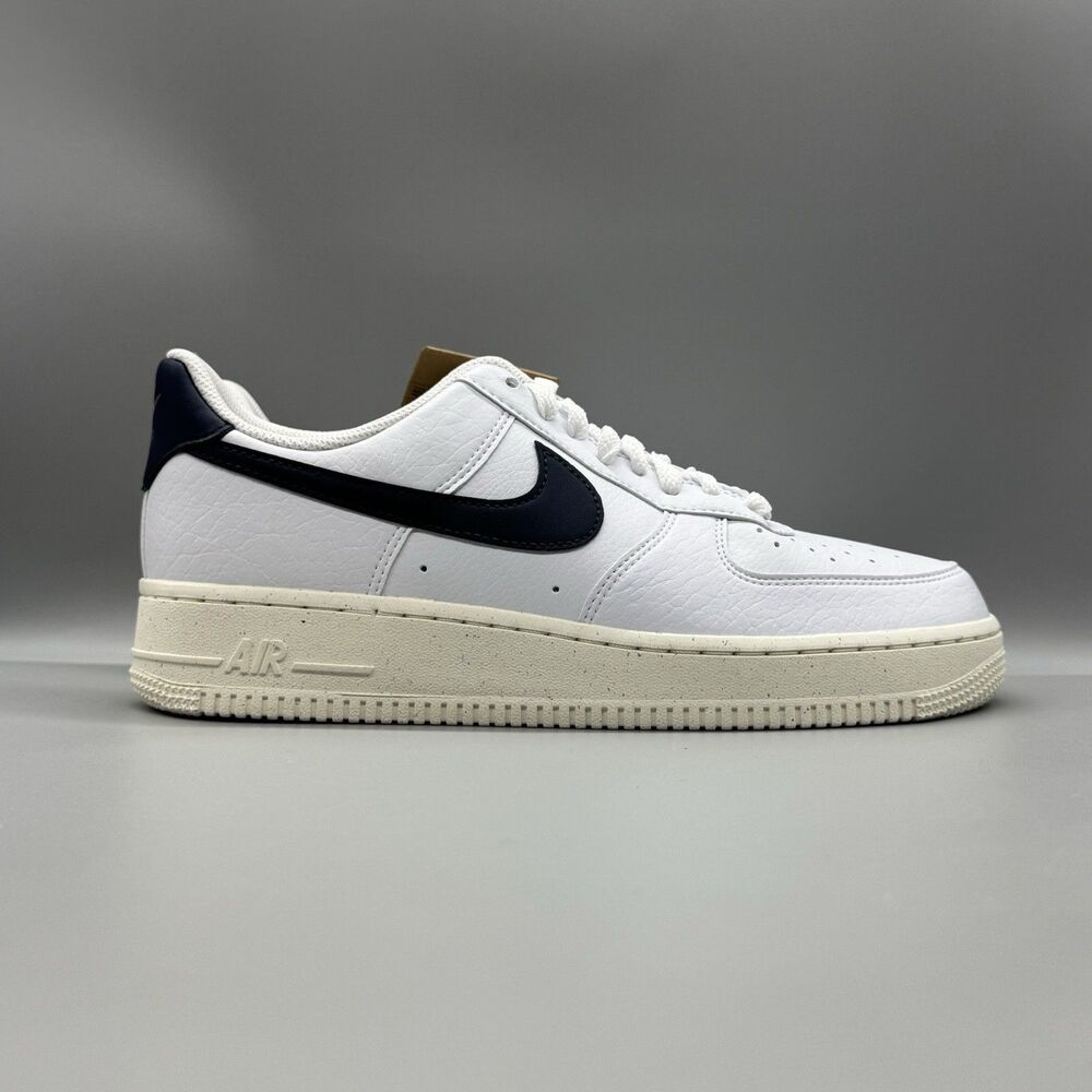 NIKE AIR FORCE 1 '07 LOW OLYMPIC WHITE OBSIDIAN BLUE SIZE 9.5 WMNS FZ6768-100